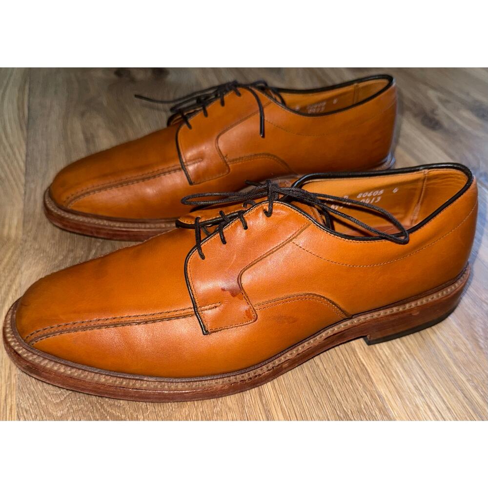 Allen Edmonds Hillcrest Brown Leather Oxford Derby Dress - size 9.5 - X7